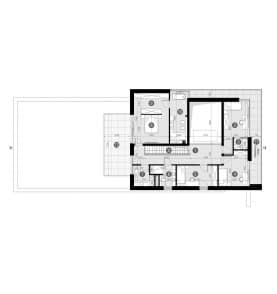 Rzut projektu HOMEKONCEPT 113 - Rzut piętra