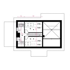 Rzut projektu Ziomek z wiatą - Piętro