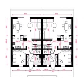 Rzut projektu Aria II B-BL1 - Parter