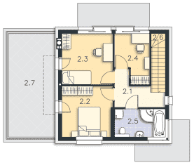 Rzut projektu Edynburg (DCP291) - Piętro