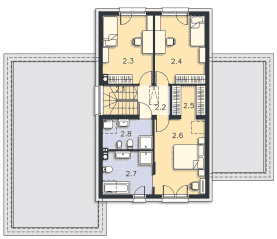 Rzut projektu Matera (DCP367) - Poddasze