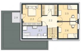 Rzut projektu Newcastle IV (DCP364c) - Poddasze