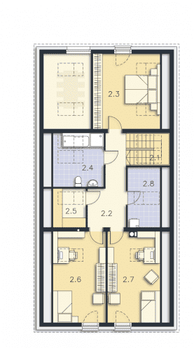 Rzut projektu Trogir (DCP406) - Poddasze