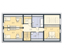 Rzut projektu Trogir II (DCP406a) - Poddasze