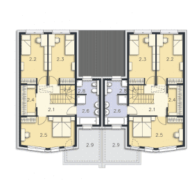 Rzut projektu Tilburg II (DCBL49) - Poddasze