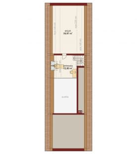 Rzut projektu Domena 123 B1 - Rzut poddasza