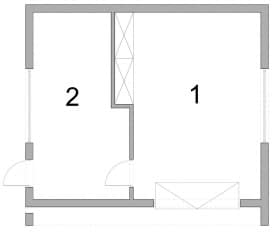 Rzut projektu BK-45 BUDYNEK GOSPODARCZY - Rzut
