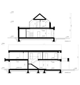 Rzut projektu HOMEKONCEPT 124 - przekrój