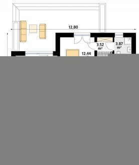 Rzut projektu Aruba 2 (SI) - parter