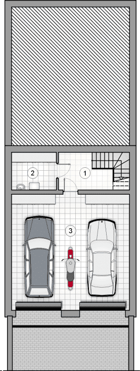 Rzut projektu S-GL 1632 Olimp Plus IV - Piwnica
