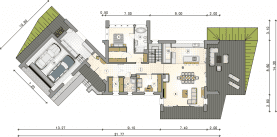 Rzut projektu S-GL 1532 Groves - Parter