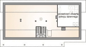 Rzut projektu S-GL 1510 Wektor X - Poddasze