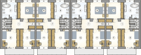Rzut projektu S-GL 1435 Torino - Piętro