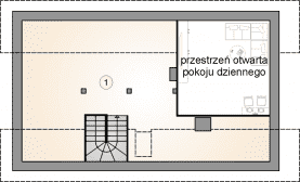 Rzut projektu S-GL 1114 Wektor VIII - Poddasze