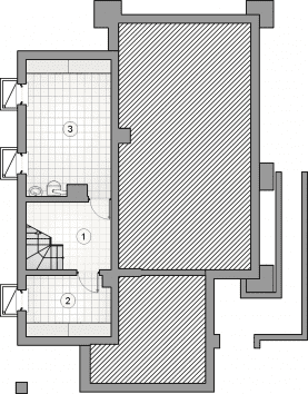 Rzut projektu S-GL 738 Villa Medica II - Piwnica