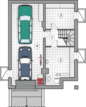 Rzut projektu S-GL 694 Wena Plus - Piwnica