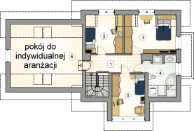 Rzut projektu S-GL 748 Navi Plus - Poddasze