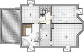Rzut projektu S-GL 426 Łakotek - Piwnica