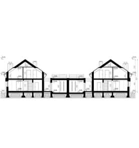Rzut projektu HOMEKONCEPT 02 B - przekrój