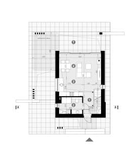 Rzut projektu HOMEKONCEPT 65 A - Rzut parteru