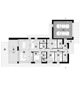 Rzut projektu HOMEKONCEPT 117 G2 - Rzut parteru