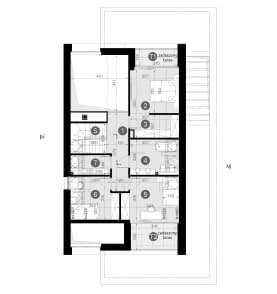 Rzut projektu HOMEKONCEPT 130 A - Rzut poddasza