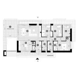Rzut projektu HOMEKONCEPT 144 - Rzut parteru