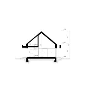 Rzut projektu HOMEKONCEPT 144 - przekrój