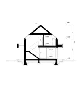 Rzut projektu HOMEKONCEPT 131 G2 - przekrój