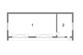 Rzut projektu BK-55 BUDYNEK GOSPODARCZY - Rzut