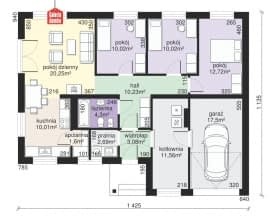 Rzut projektu Dom przy Przyjemnej 5 bis - Parter