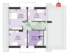 Rzut projektu Dom przy Oliwkowej 5 NH - Poddasze