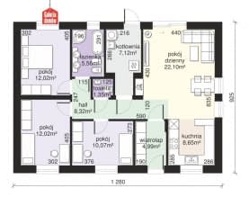 Rzut projektu Dom przy Bukowej 44 - Parter