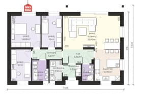 Rzut projektu Dom przy Klonowej 9 - Parter