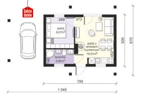 Rzut projektu Dom przy Bukowej 35 - Parter