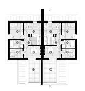 Rzut projektu HOMEKONCEPT 47 B - Rzut poddasza