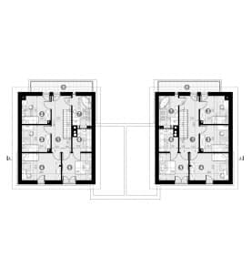 Rzut projektu HOMEKONCEPT 72 D - Rzut poddasza