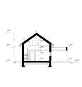 Rzut projektu HOMEKONCEPT 66 A - przekrój
