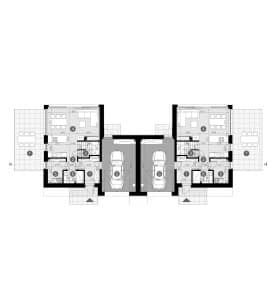 Rzut projektu HOMEKONCEPT 101 G1 B - Rzut parteru