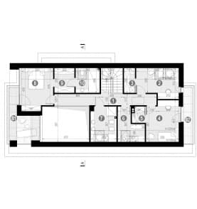Rzut projektu HOMEKONCEPT 102 - Rzut poddasza