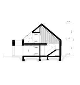 Rzut projektu HOMEKONCEPT 119 G2 - przekrój