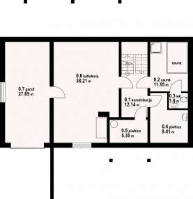 Rzut projektu milicz dw 29 - Piwnica