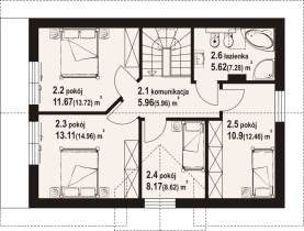 Rzut projektu orłowo a3 - Poddasze