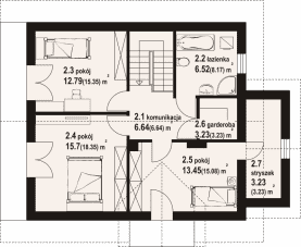 Rzut projektu osina - Poddasze