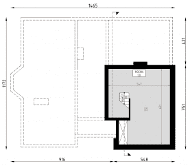 Rzut projektu D172 - Zbigniew z piwnicą WT2021 - Piwnica