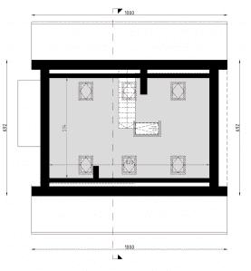 Rzut projektu D144B - Poddasze
