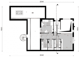 Rzut projektu D61 - WT2021 - Poddasze
