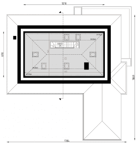 Rzut projektu D152B - WT2021 - Poddasze