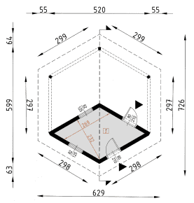 Rzut projektu BG2 - Parter