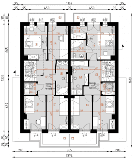 Rzut projektu D219B - WT2021 - Poddasze
